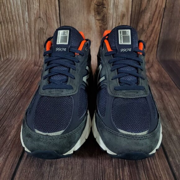 New Balance 990v4 Womens Size 10.5 B Blue Orange Walking Shoes USA Made W990NV4 - Picture 4 of 12